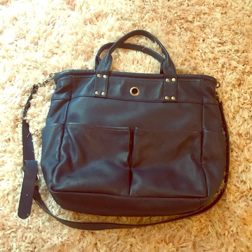 Blue Levenger Tote Bag